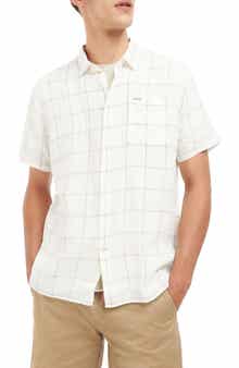 Barbour Bayston Tattersall Short Sleeve Linen Button-Up Shirt