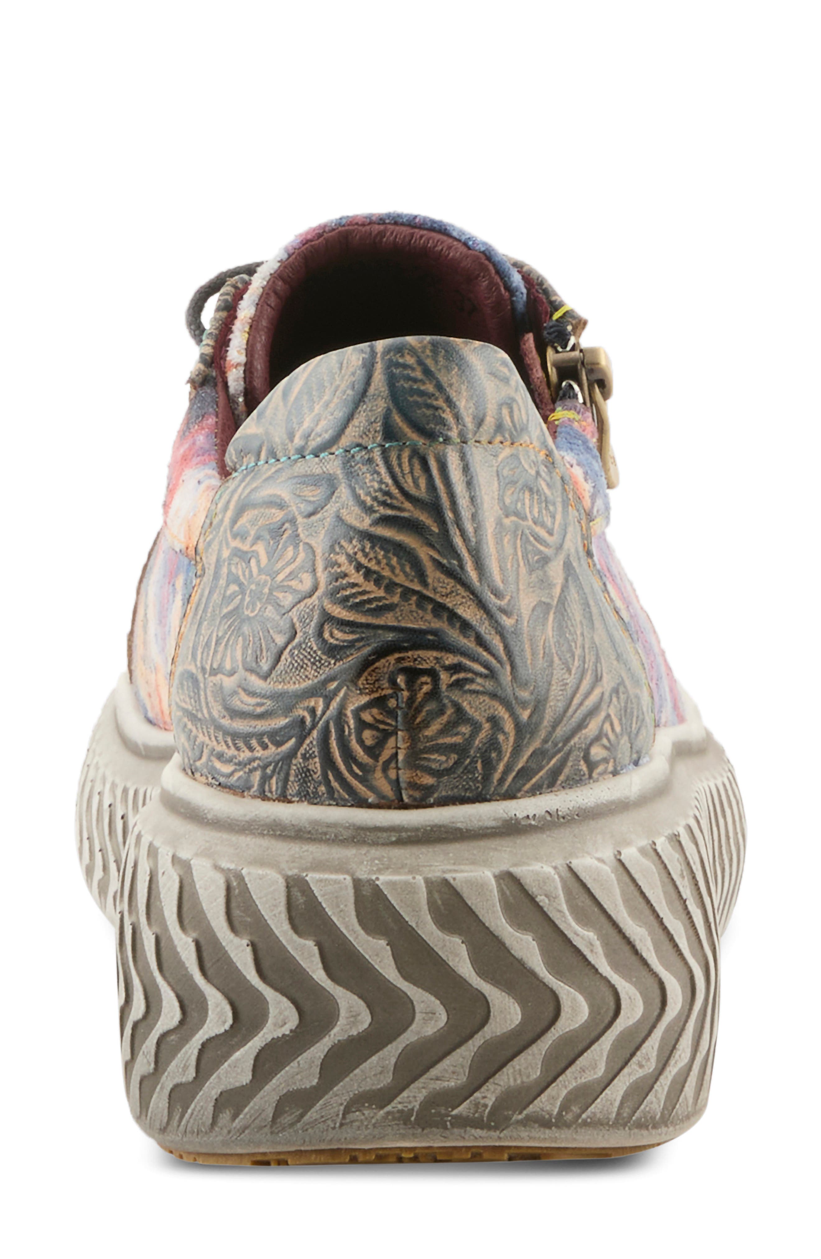 Tiretread Lace-Up Sneaker, Alternate, color, NAVY MULTI