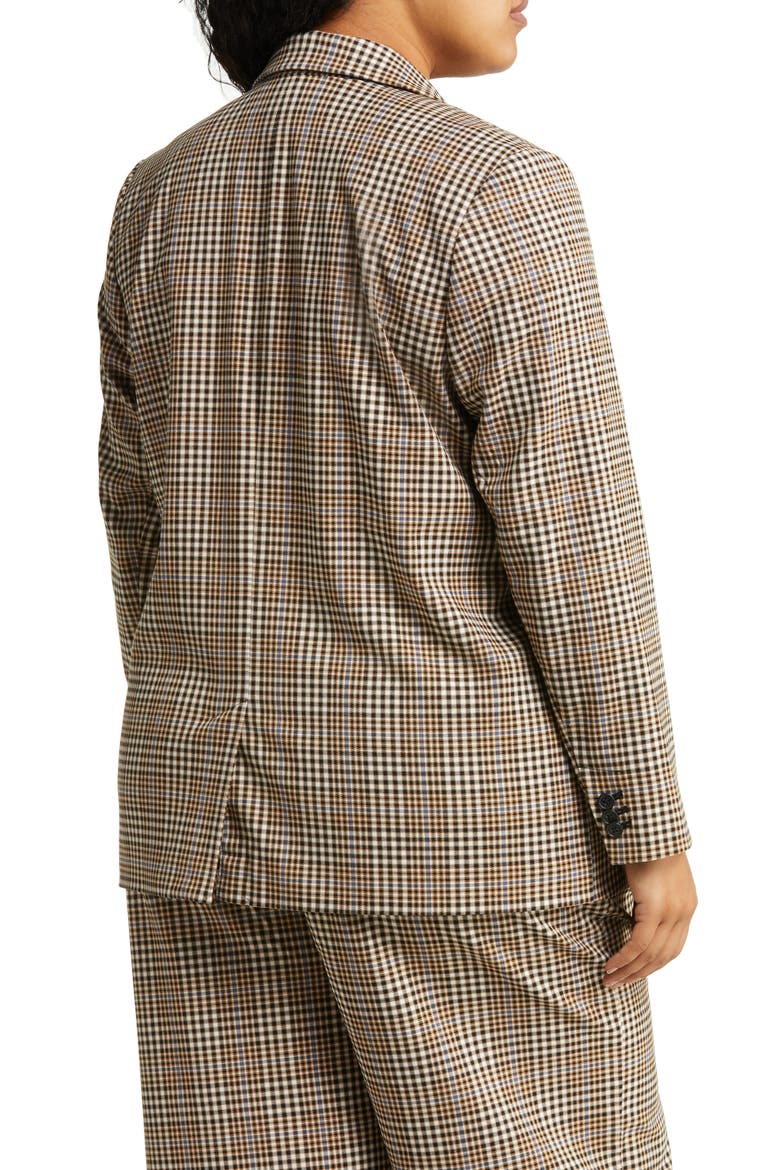 Plaid Blazer, Alternate, color, TAN- IVORY BETHANY PLAID