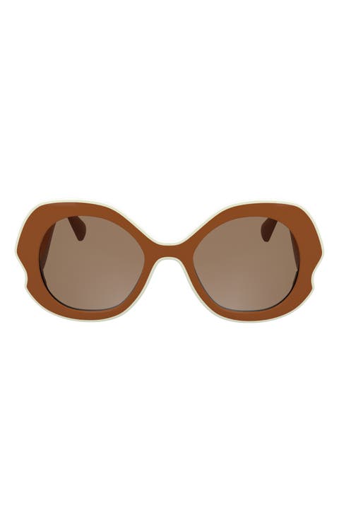 52mm Oval Sunglasses