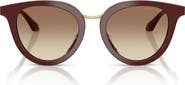 ARMANI 49mm Round Sunglasses
