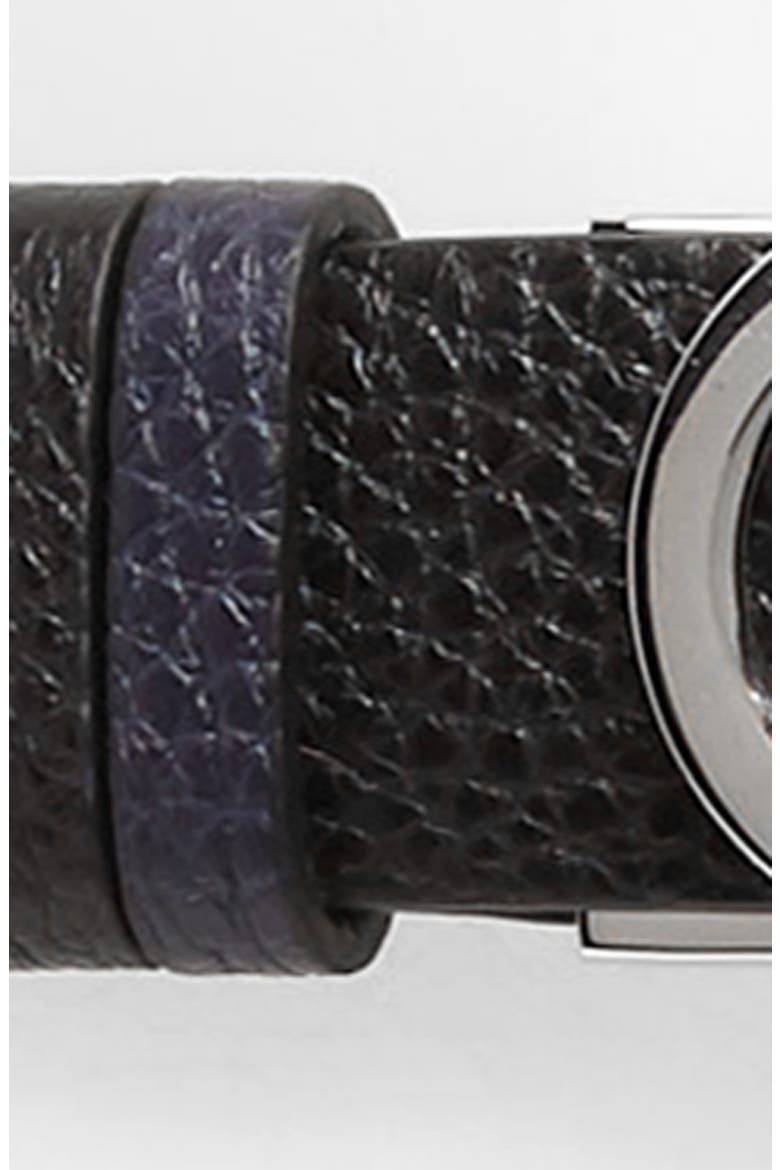 Double Gancio Reversible Leather Belt, Alternate, color, MIRTO/NERO