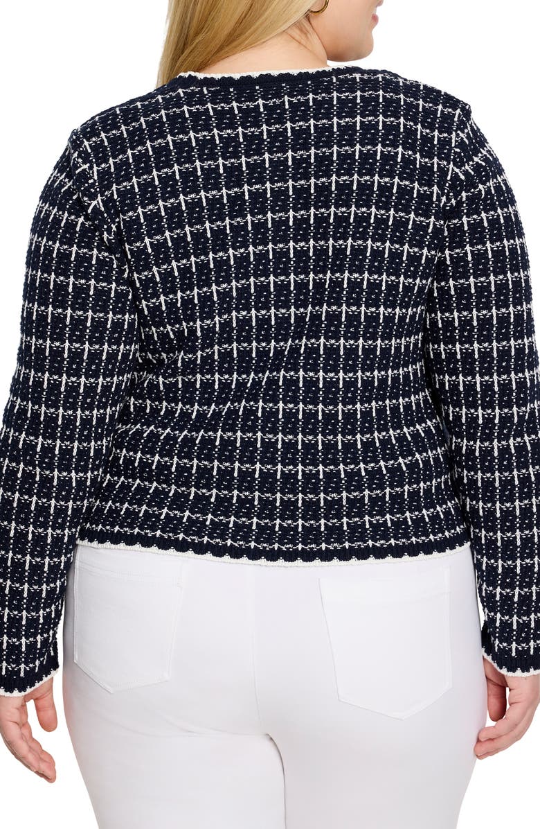NIC+ZOE Mixed Up Sweater Jacket, Alternate, color, Indigo Multi