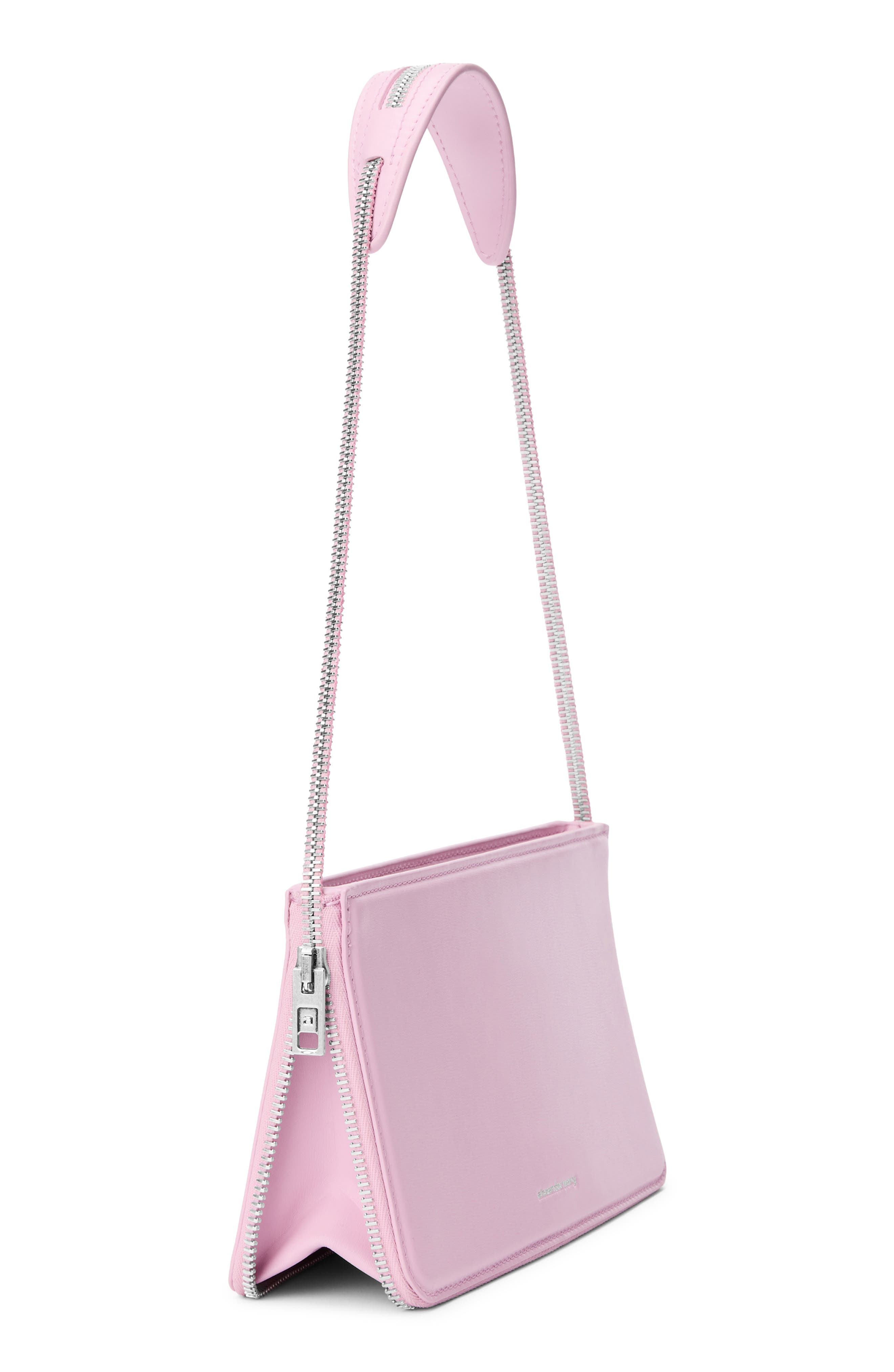 Siren Pochette Leather Shoulder Bag, Alternate, color, LIGHT PINK