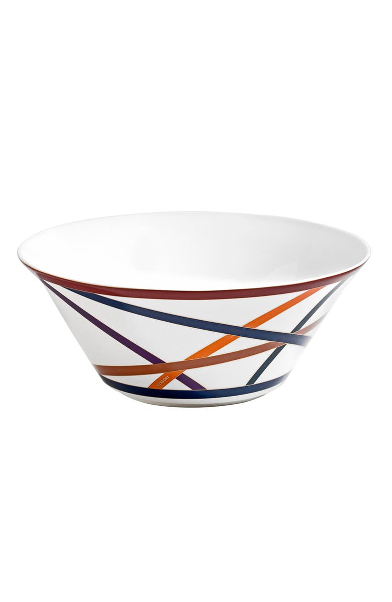 Missoni Home Tableware Salad Bowl NASTRI Multicolor diam. 10.5" x 4.3", Main, color, Multicolor