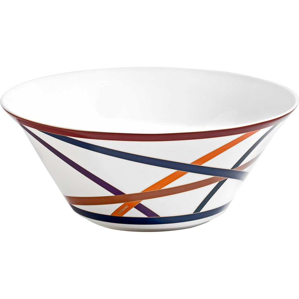 Missoni Home Tableware Salad Bowl Nastri Multicolor Diam. 10.5" X 4.3"