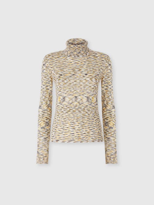 Missoni High-neck Sweater In Flame Smooth Knit In Multi