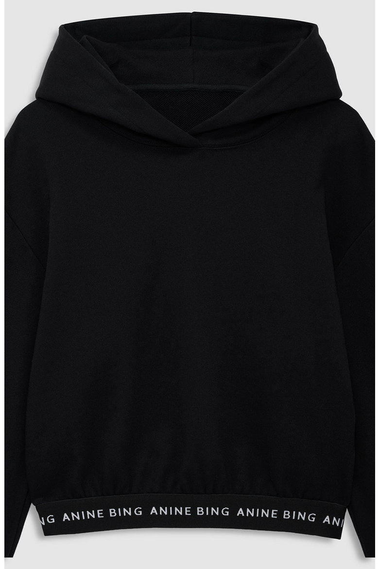 Dany Cropped Hoodie, Alternate, color, Black