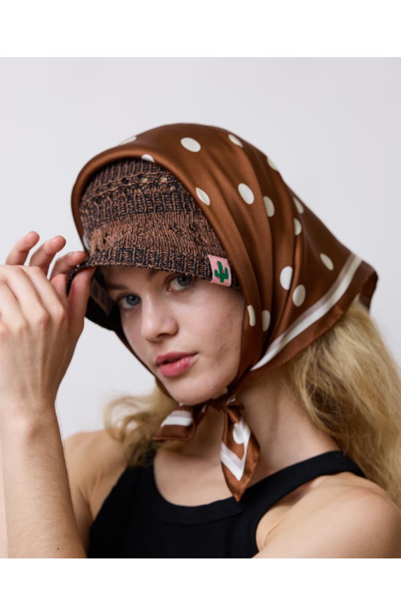 Lost Pattern "Cactus" Crochet Bucket Hat, Alternate, color, Toasted Cocoa