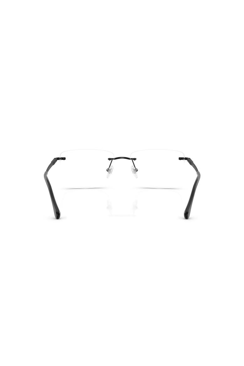 55mm Square optical glasses, Alternate, color, Black