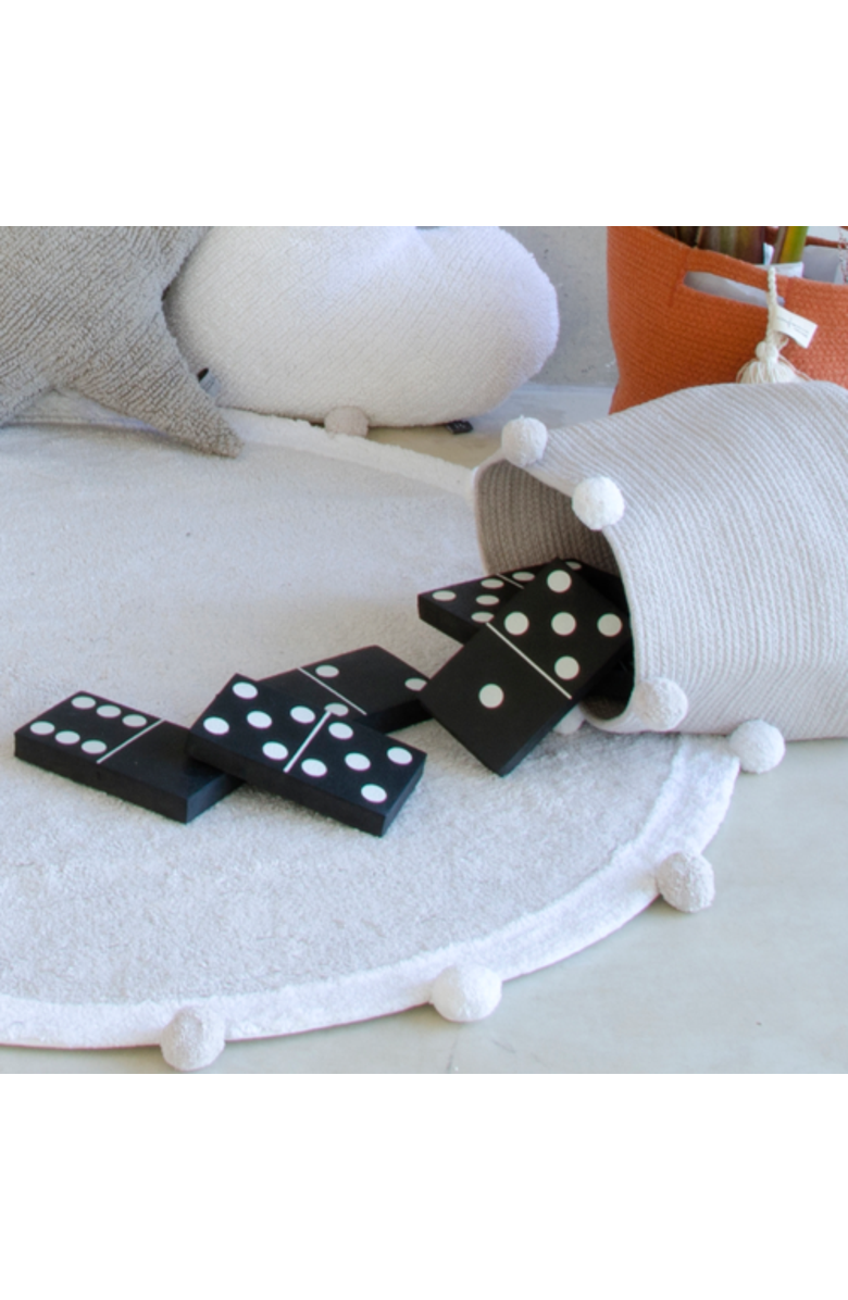 Lorena Canals Baby Basket Bubbly, Alternate, color, Light Grey, White