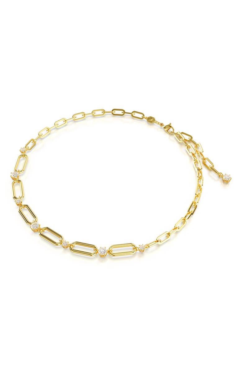 Swarovski Constella Necklace, Alternate, color, Gold