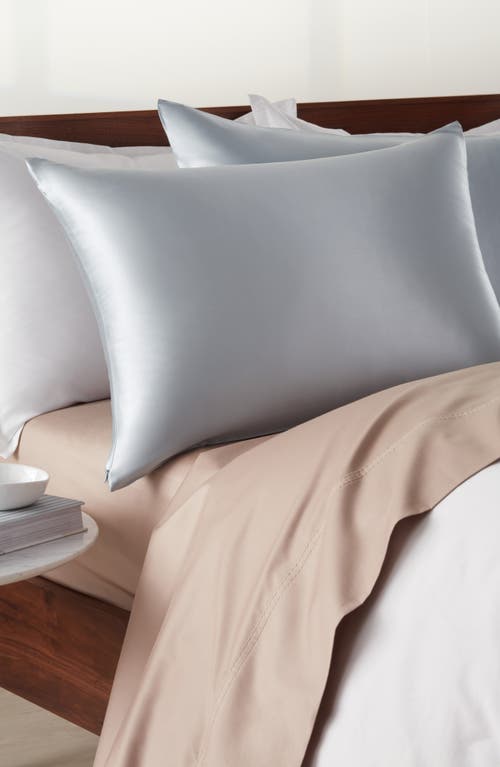 Nordstrom Set Of 2 Silk Pillowcases In Blue
