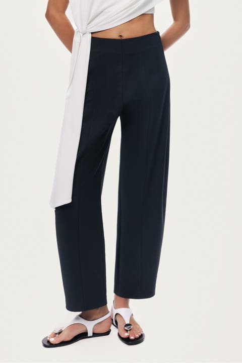 Tailored Straight-Leg Pants