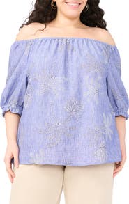 Vince Camuto Off the Shoulder Puff Sleeve Top