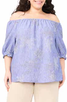 Vince Camuto Off the Shoulder Puff Sleeve Top