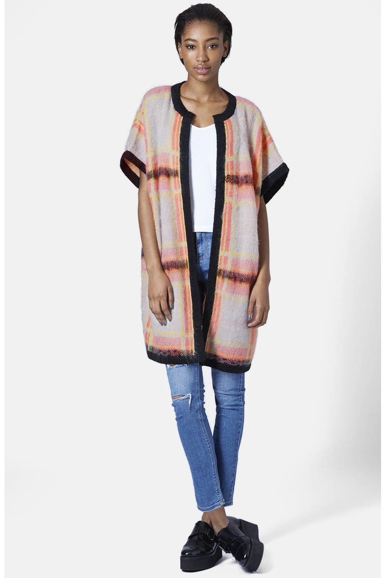 Brushed Cardigan, Alternate, color, BLACK MULTI
