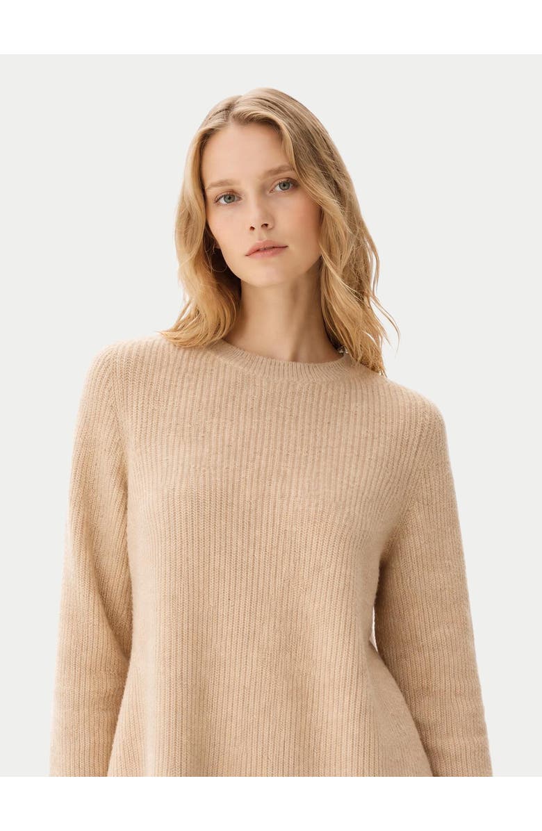 GOBI Mongolian Cashmere Cashmere Sweater with Side Zippers, Main, color, Warm Grey