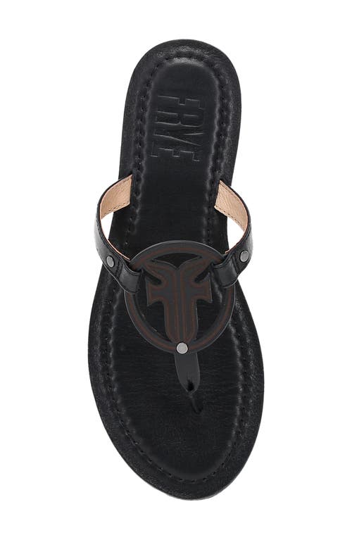 Frye Taylor Logo Sandal In Black