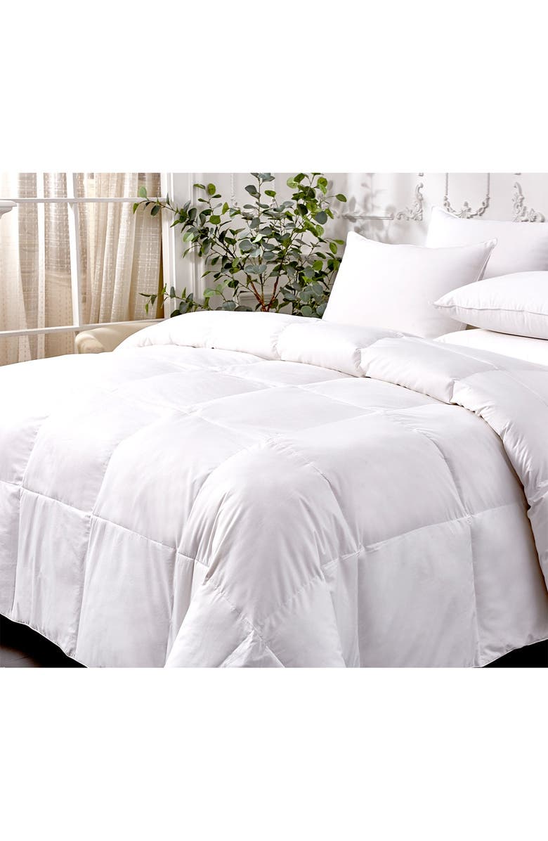 BLUE RIDGE HOME FASHIONS Cannon Light Warmth Goose Feather & Down Fiber Comforter - King - White, Alternate, color, 