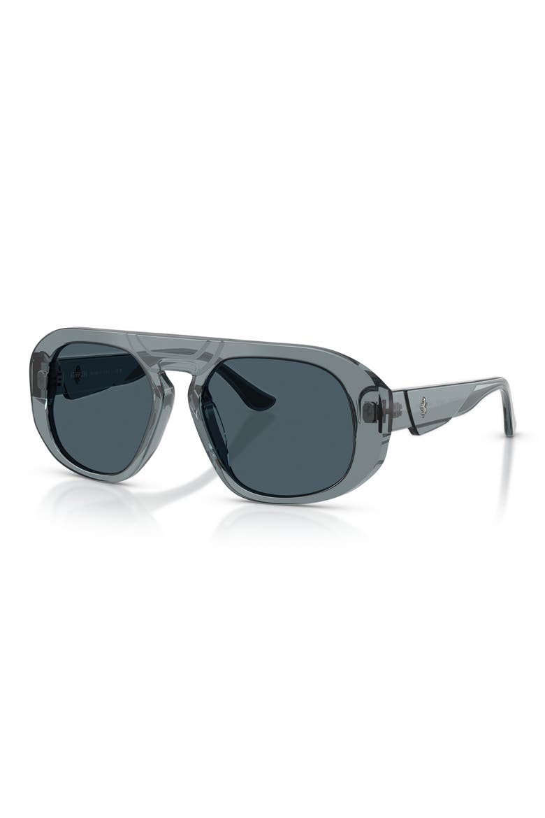 54mm Pillow Sunglasses, Alternate, color, OCEAN / LIGHT BLUE