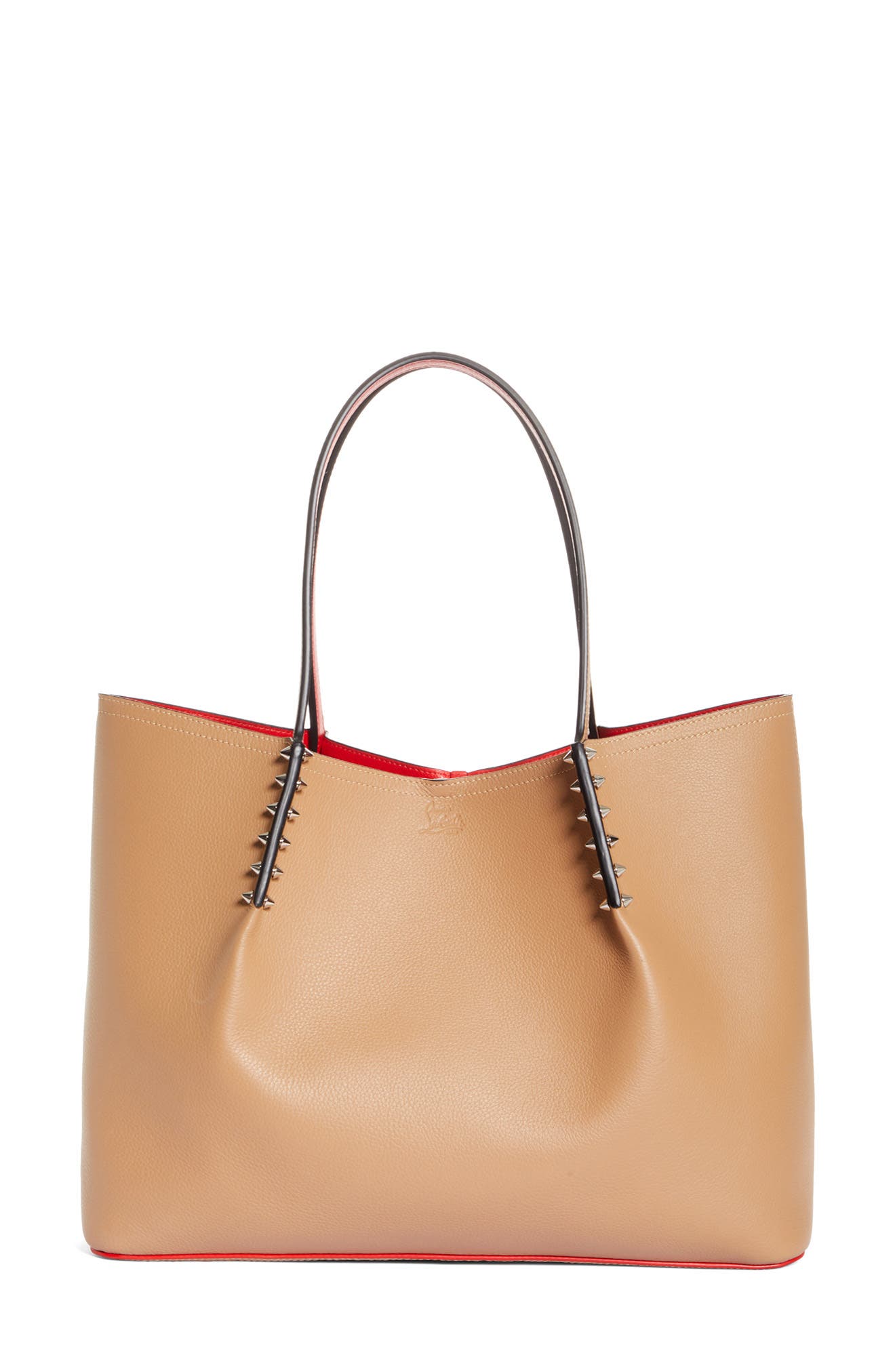 Large Cabarock Calfskin Leather Tote, Main, color, FENNEC