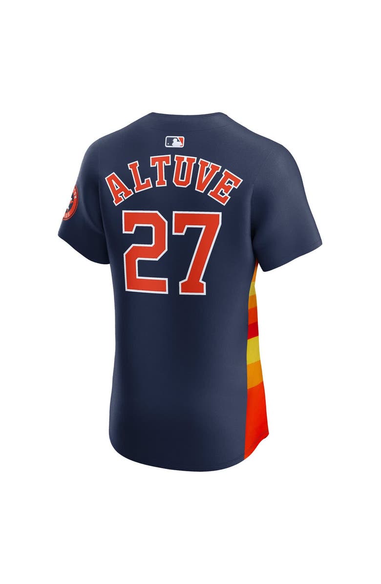 Nike Men's Nike Jose Altuve Navy Houston Astros Alternate 2 Elite Player Jersey, Alternate, color, Navy