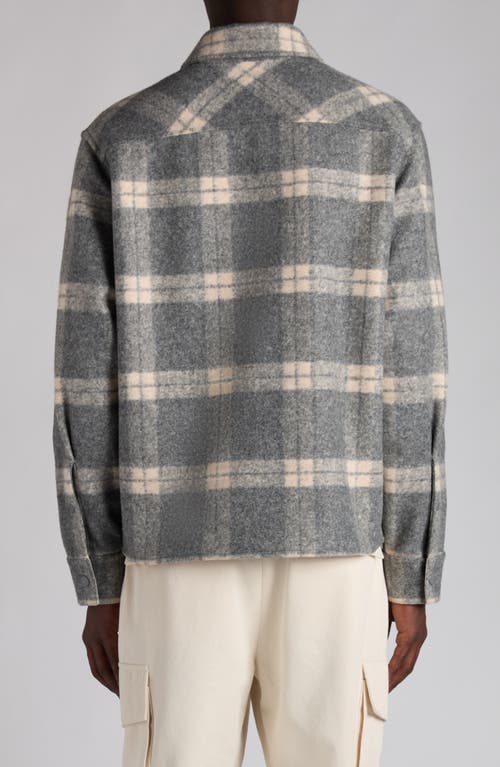 Moncler Graphic Logo Long Sleeve Cotton T-shirt In Gray