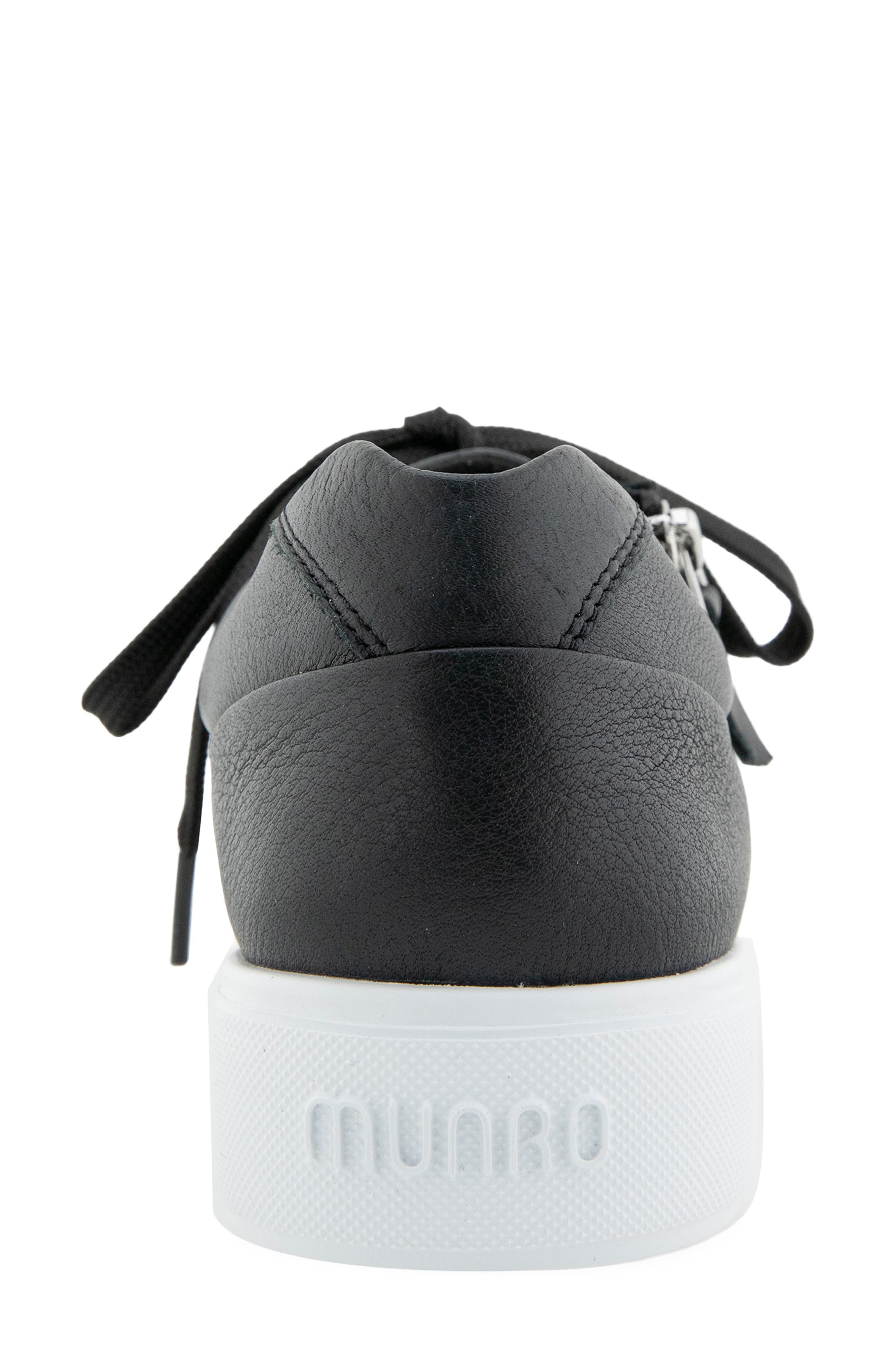 Munro Tilly Sneaker, Alternate, color, Black Tumbled