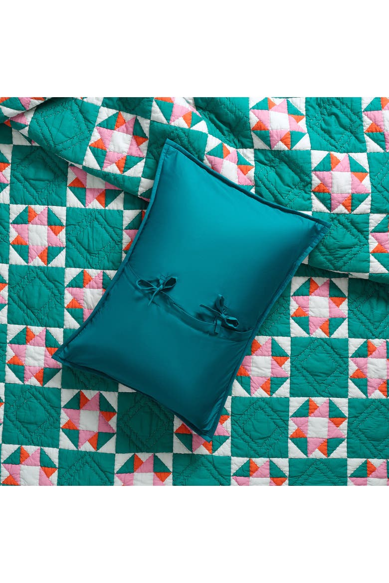 Uttar Quilted 300 Tc King Size 100% Cotton Heritage Style, Alternate, color, Green