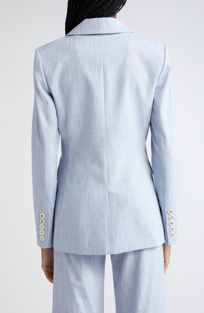 Veronica Beard Gaya Metallic Stripe Cotton Blend Dickey Jacket, Alternate, color,