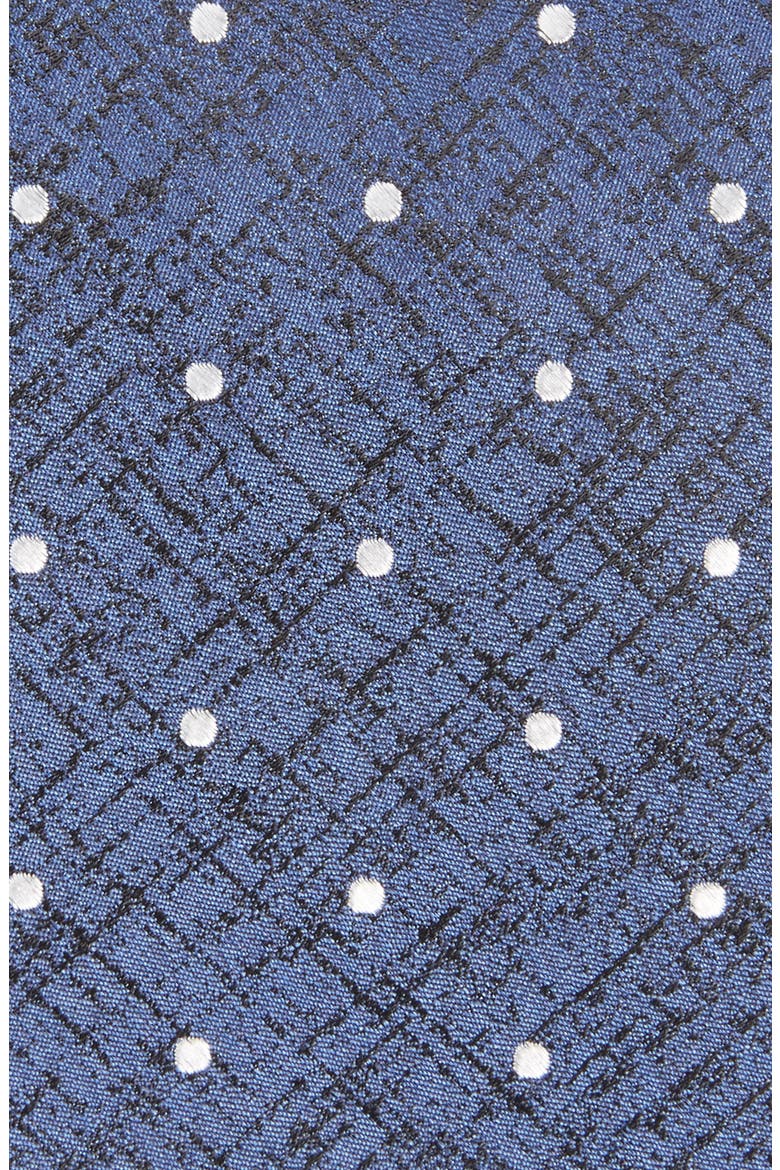 Aurora Dot Silk Tie, Alternate, color, NAVY