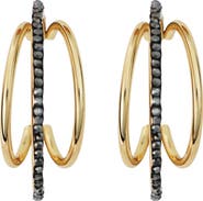 Panacea Triple Row Hoop Earrings