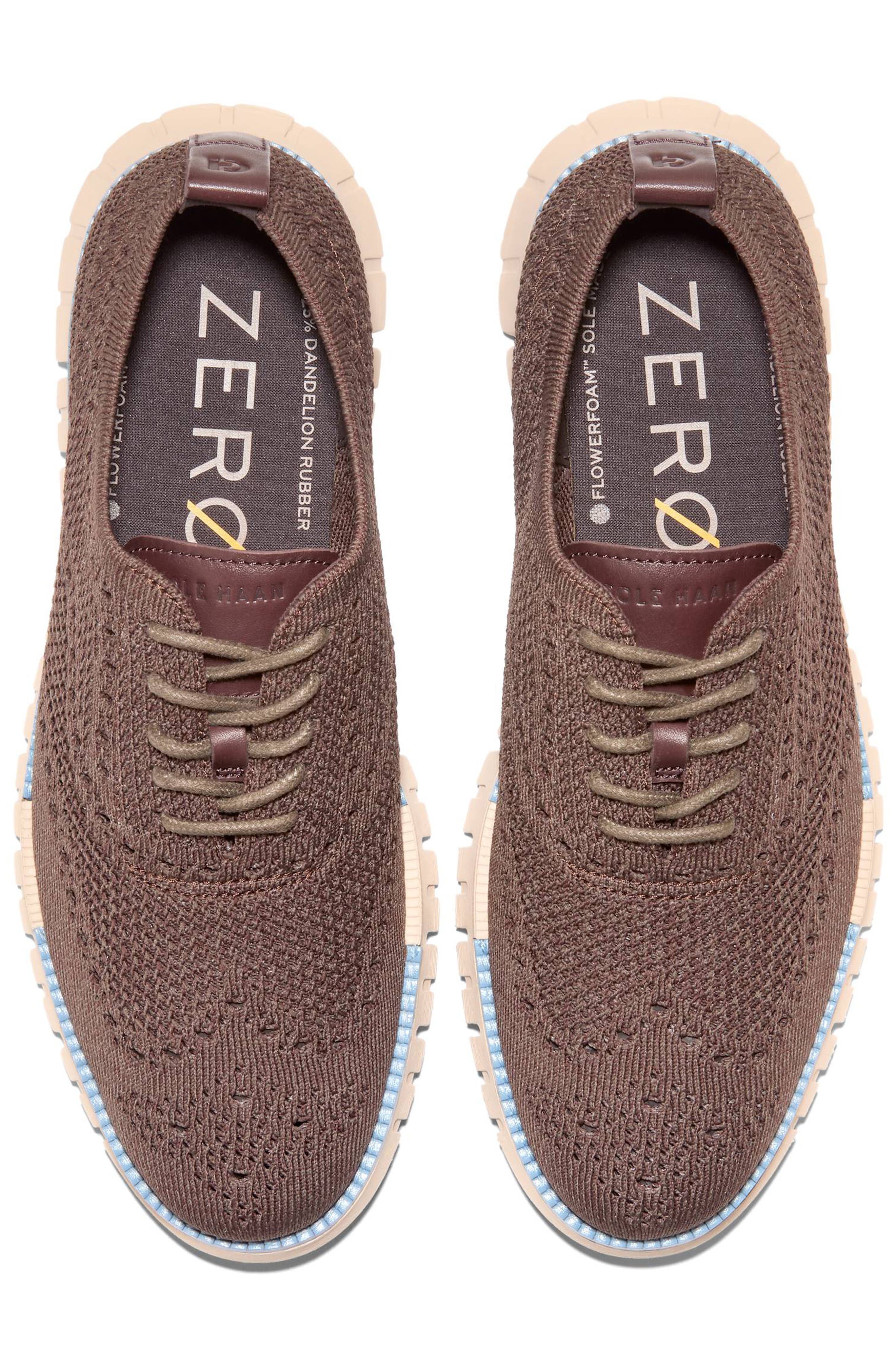 Cole Haan ZERØGRAND Remastered Stitchlite Wingtip Oxford, Alternate, color, Deep Olive / Forever Blue