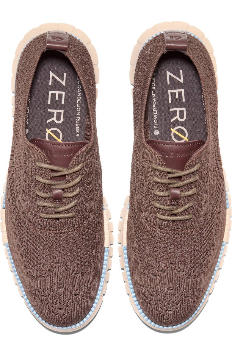 Cole Haan ZERØGRAND Remastered Stitchlite Wingtip Oxford, Alternate, color, Deep Olive / Forever Blue