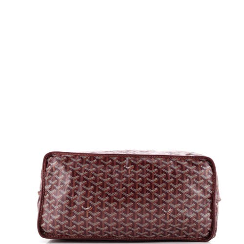 Pre-owned Goyard Goyard Anjou Reversible Tote Coated Canvas Gm In Red