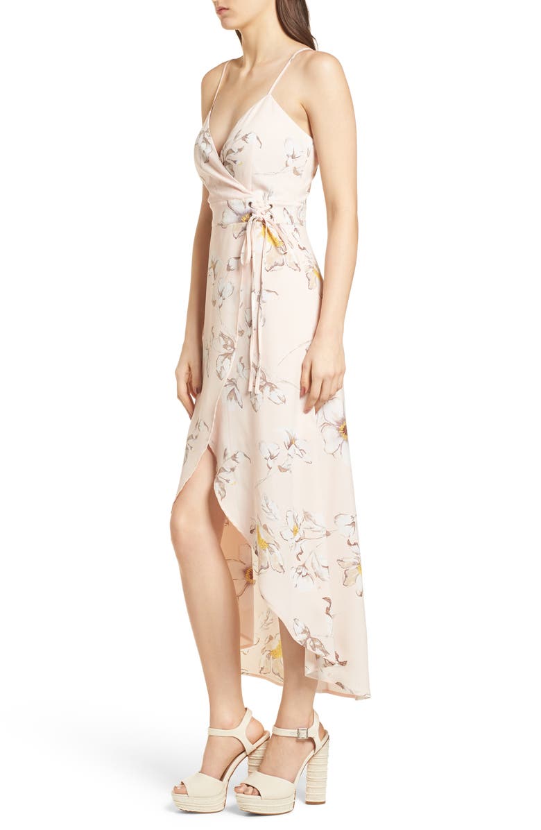 J.O.A. Faux Wrap Midi Dress, Alternate, color,