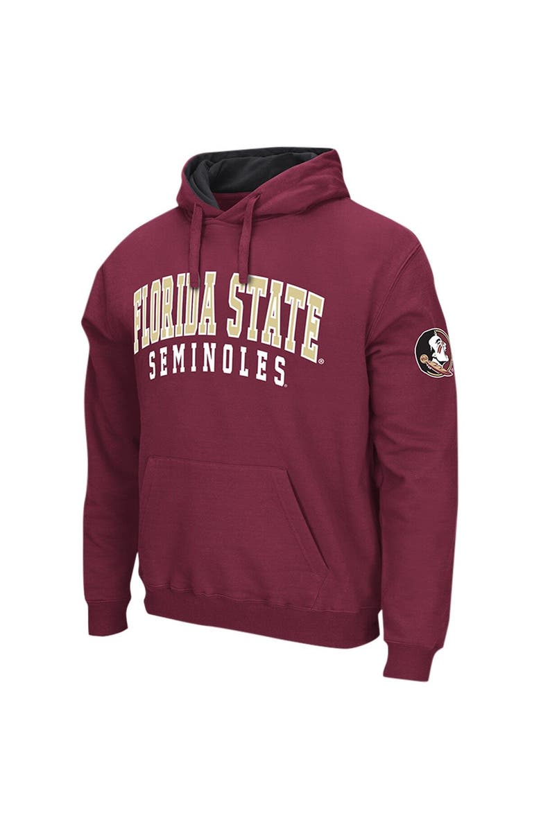COLOSSEUM Men's Colosseum Garnet Florida State Seminoles Double Arch Pullover Hoodie, Alternate, color, 