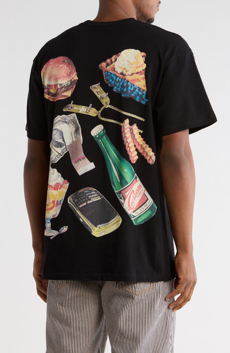 ICECREAM Mmm Food Graphic T-Shirt, Alternate, color, Black