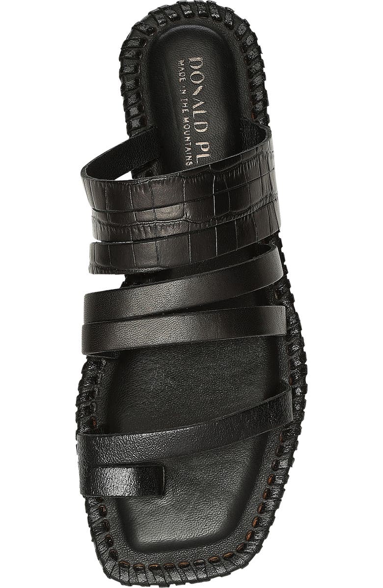 Donald Pliner Emmaline Croc Embossed Strappy Sandal, Alternate, color,