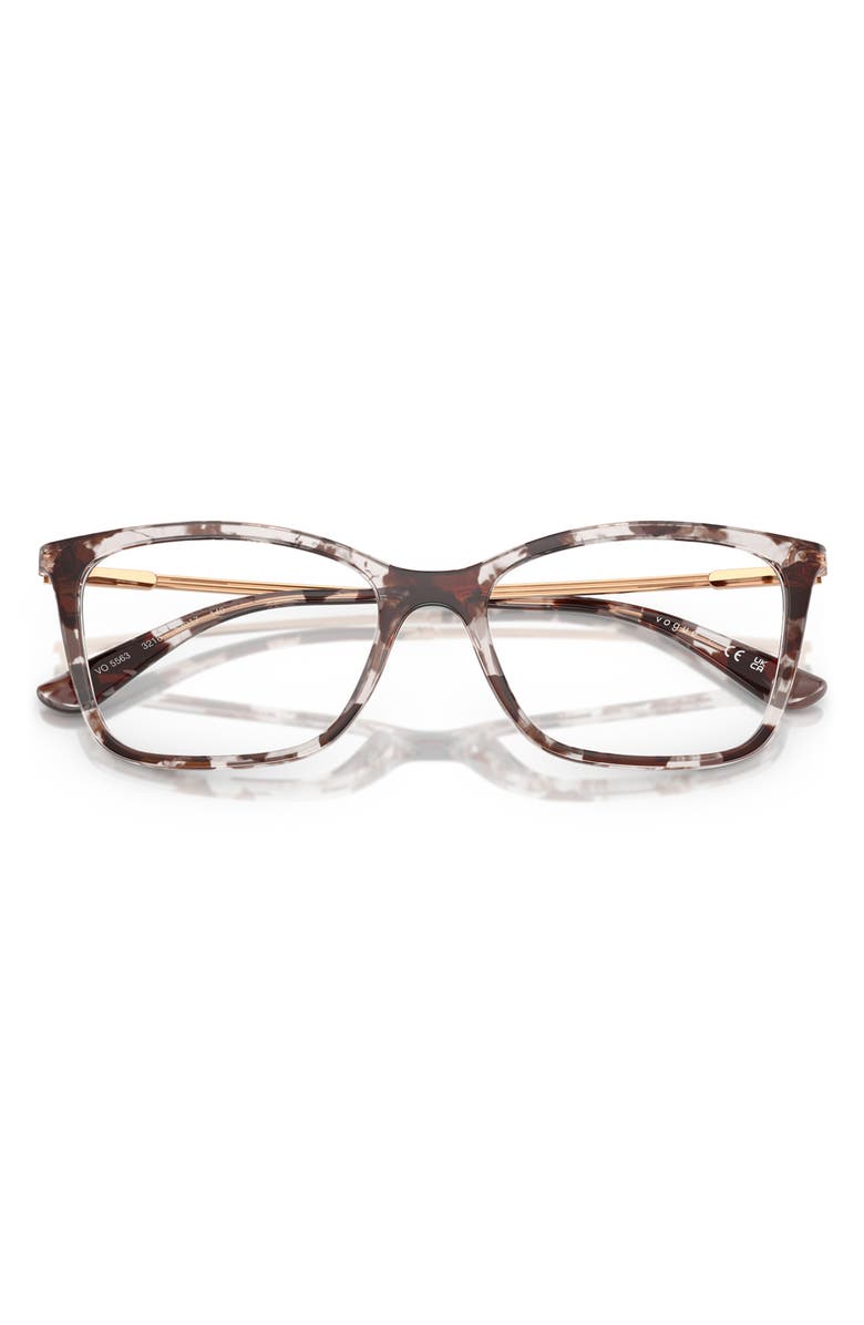 VOGUE 53mm Butterfly Optical Glasses, Alternate, color, Grey Havana