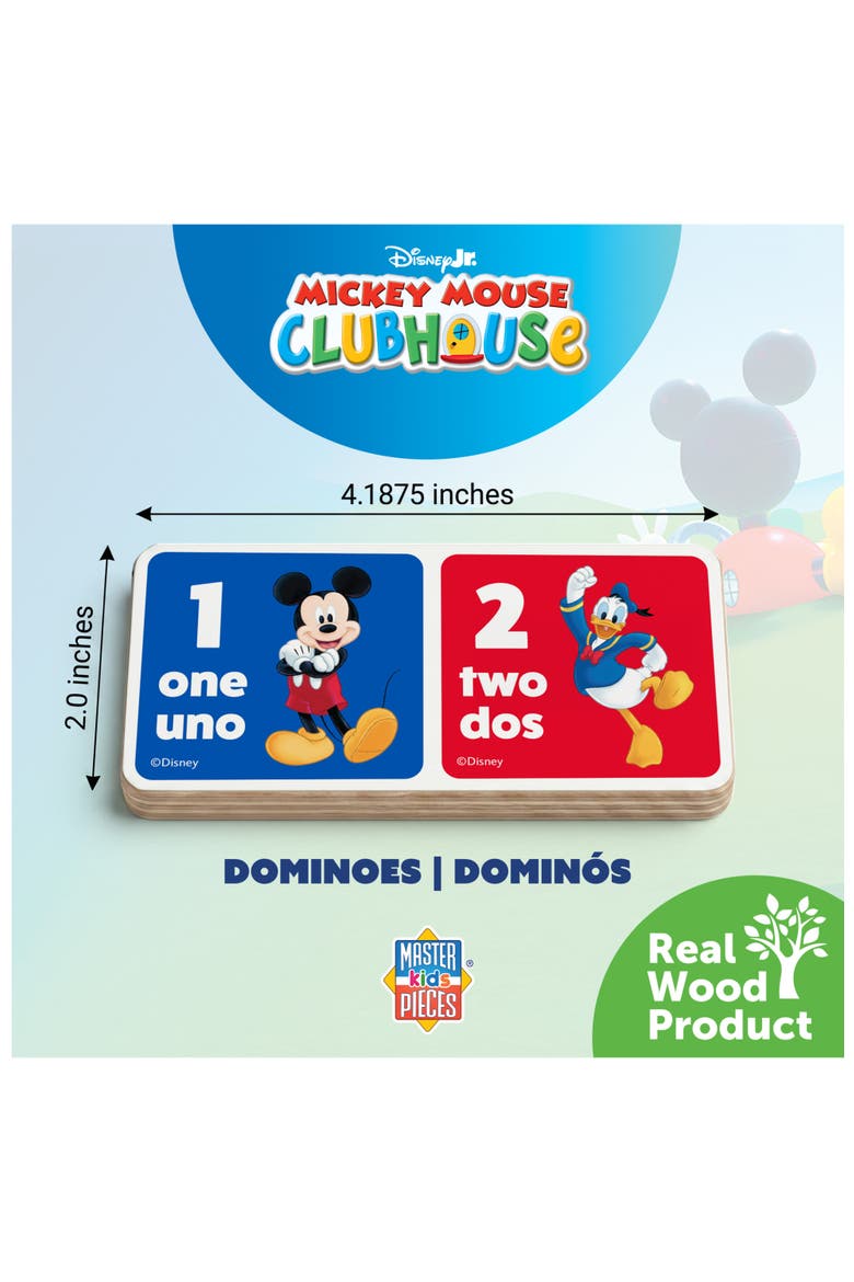 Disney - Mickey & Friends Wood Dominoes, Alternate, color, Multicolor
