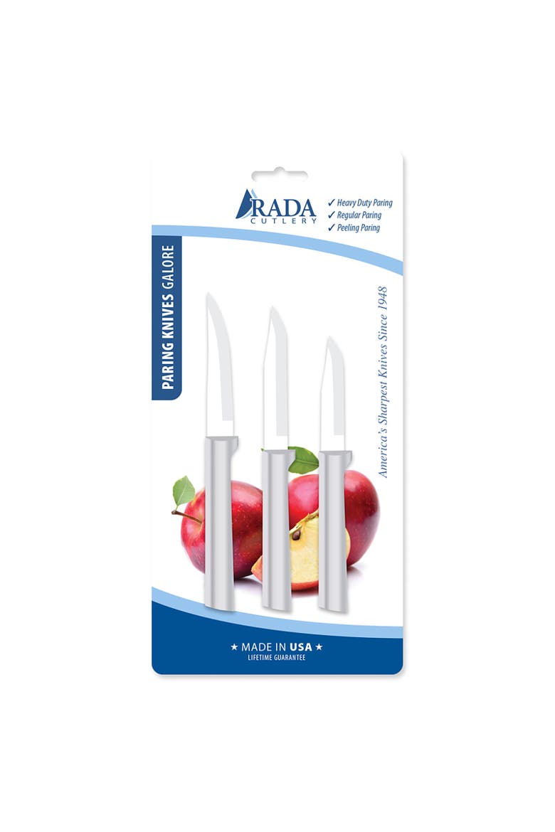 Paring Knives Galore ProPak 3 Piece Knife Set, Main, color, Silver