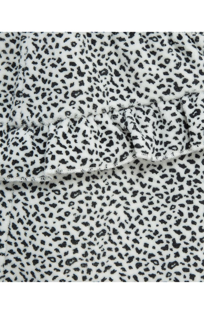 Little Me Geo Bow Shirt & Joggers Set, Alternate, color, Off White/ Black