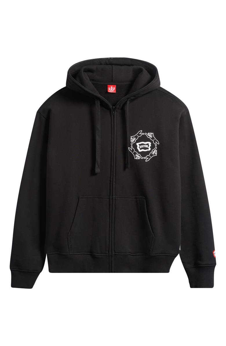 ICECREAM Loop Cotton French Terry Hoodie, Alternate, color, Black