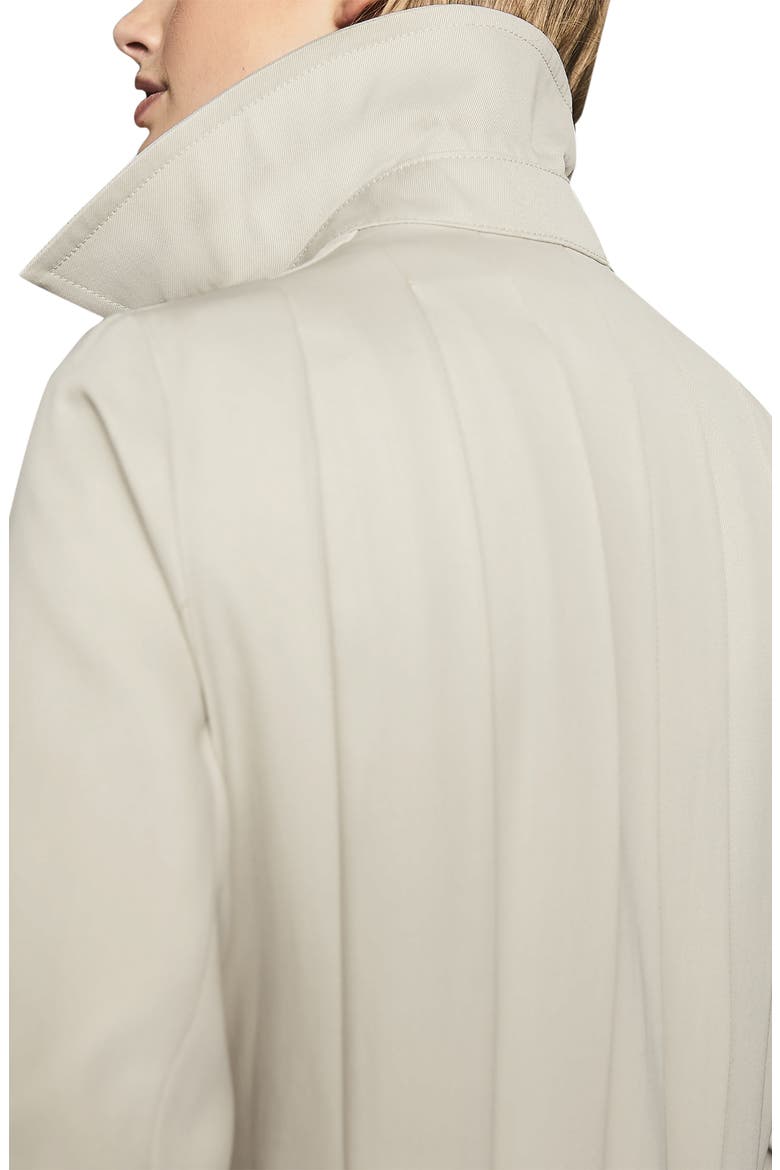 Pixie Pleat Back Trench Coat, Alternate, color, STONE