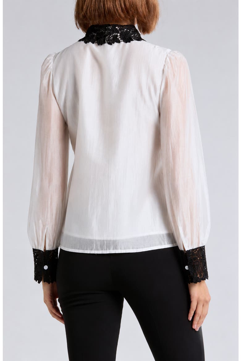 Jaycee Lace Collar Shirt, Alternate, color, ANTIQUE WHITE