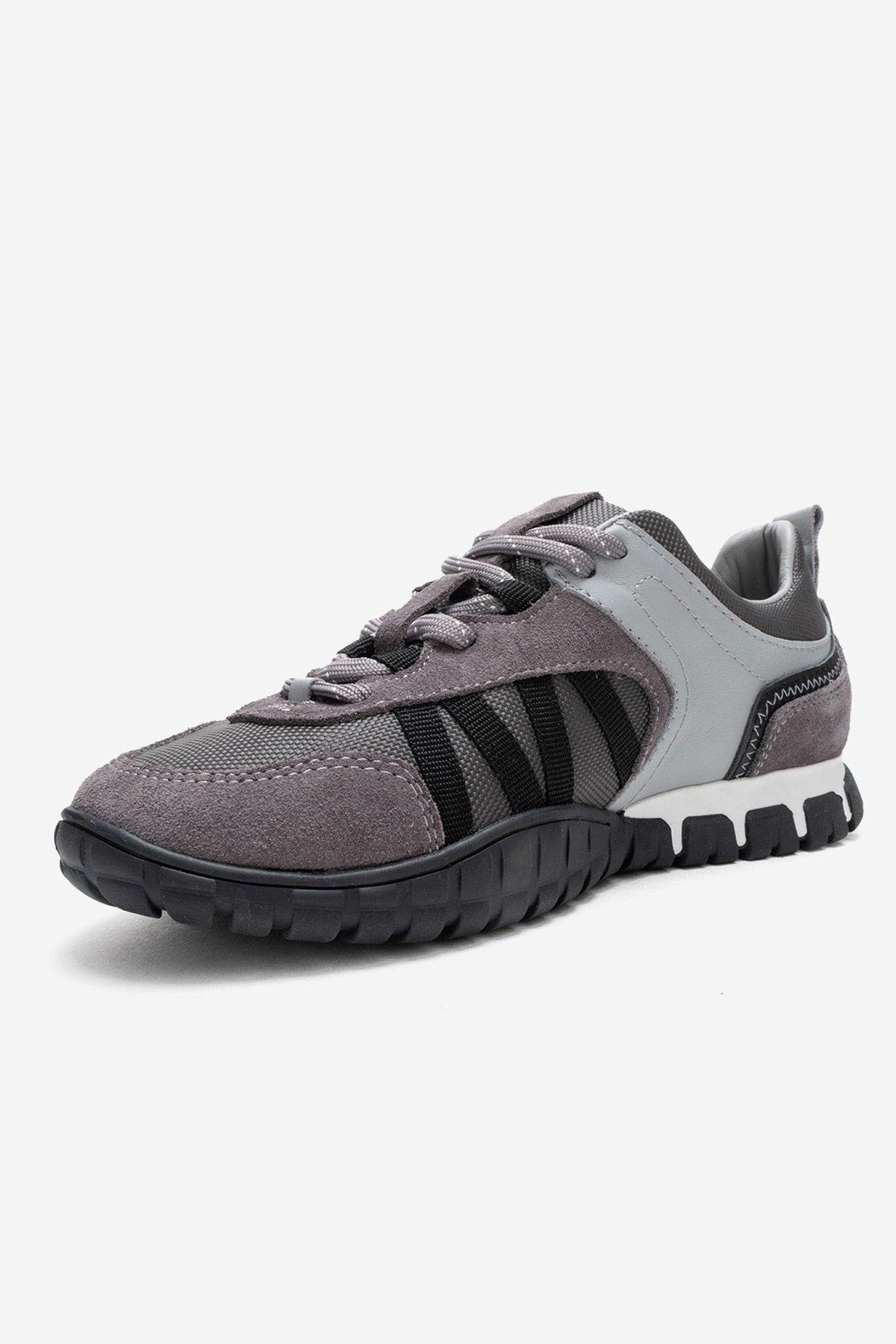 Fiera Leather Mesh Sneaker, Alternate, color, Grey