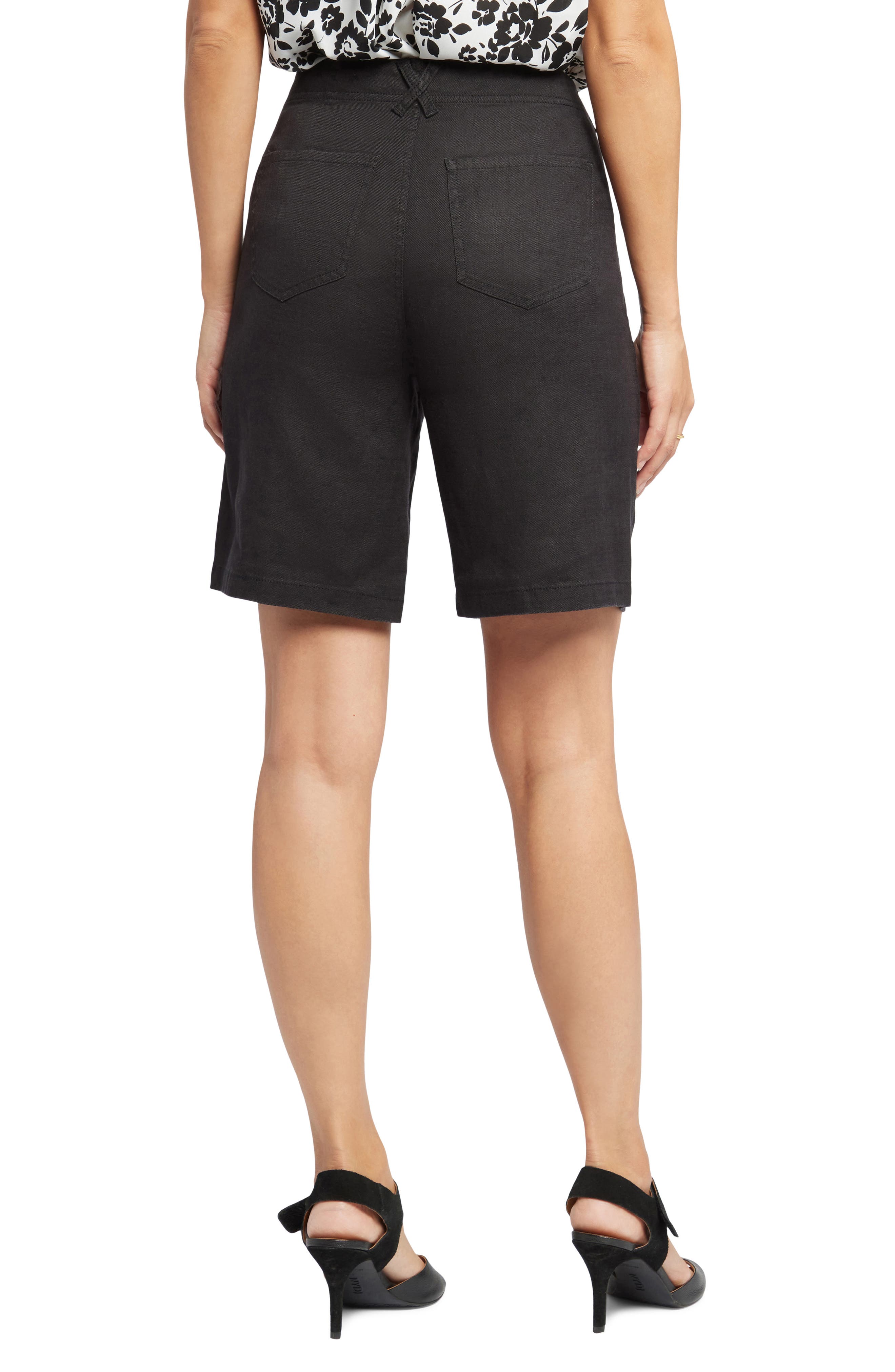 Linen Blend Bermuda Shorts - image 2