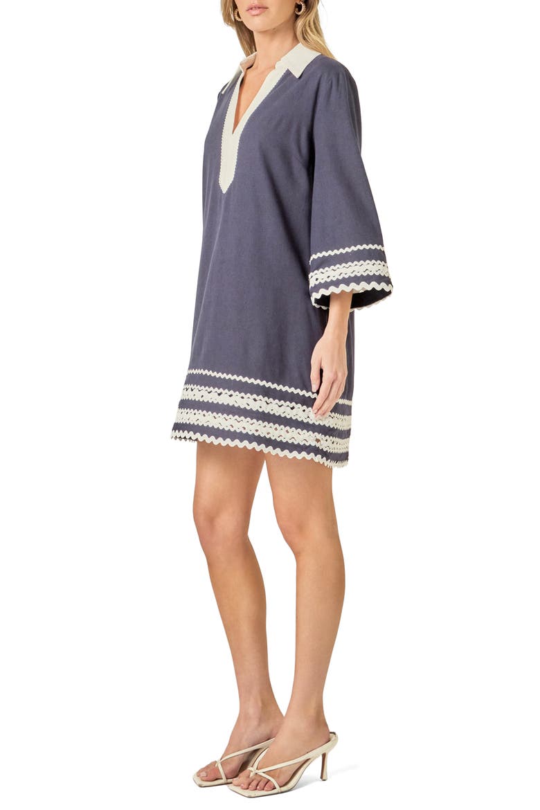 Colorblock Minidress, Alternate, color, NAVY